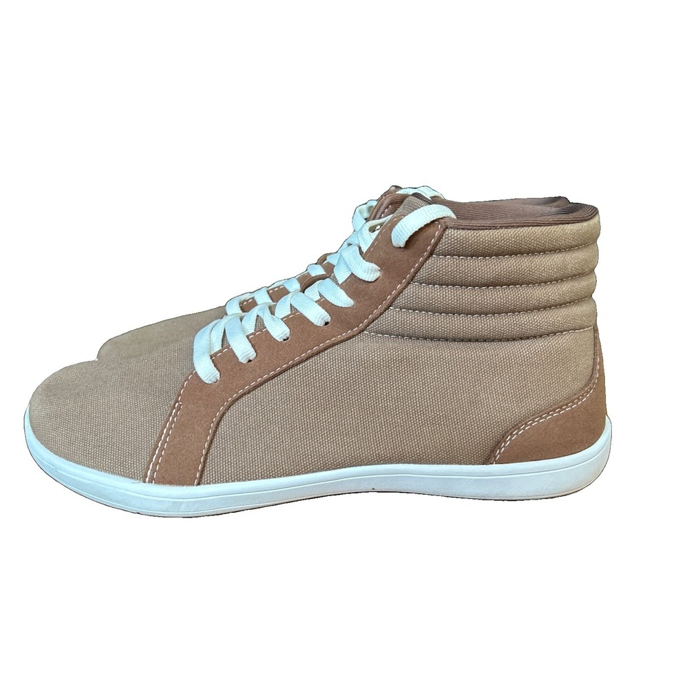 WHITIN Men's Hi-top Minimalist Barefoot Sneakers Brown Size EU 45 | US 12